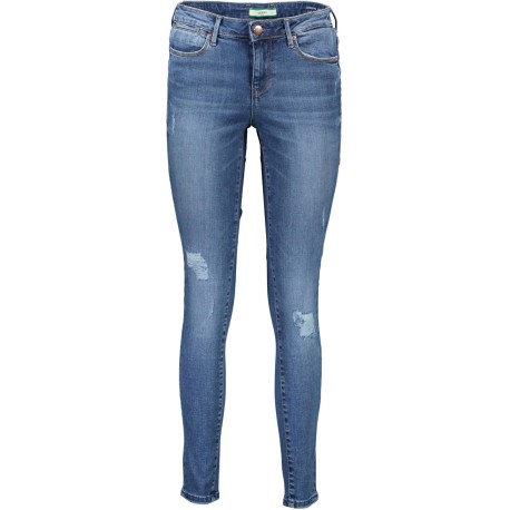 GUESS JEANS JEANS DENIM WOMAN BLUE