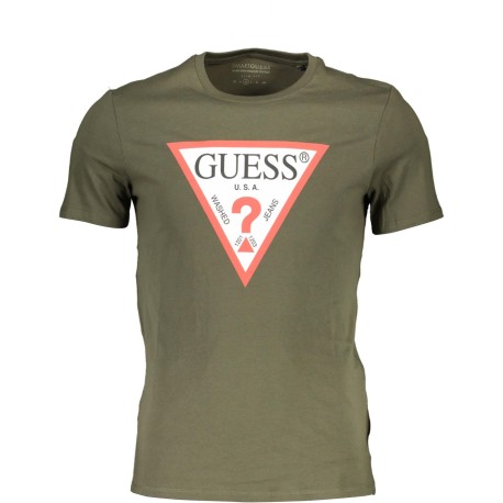 GUESS JEANS GREEN MAN TRIČKO S KRÁTKÝM RUKÁVEM