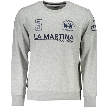 MIKINA LA MARTINA BEZ ZIPS GREY MAN